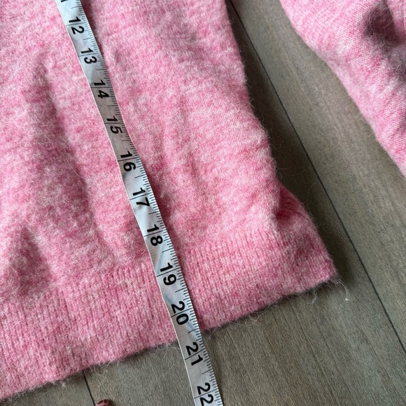 & other stories alpaca wool blend crewneck sweater pink - Picture 3 of 6